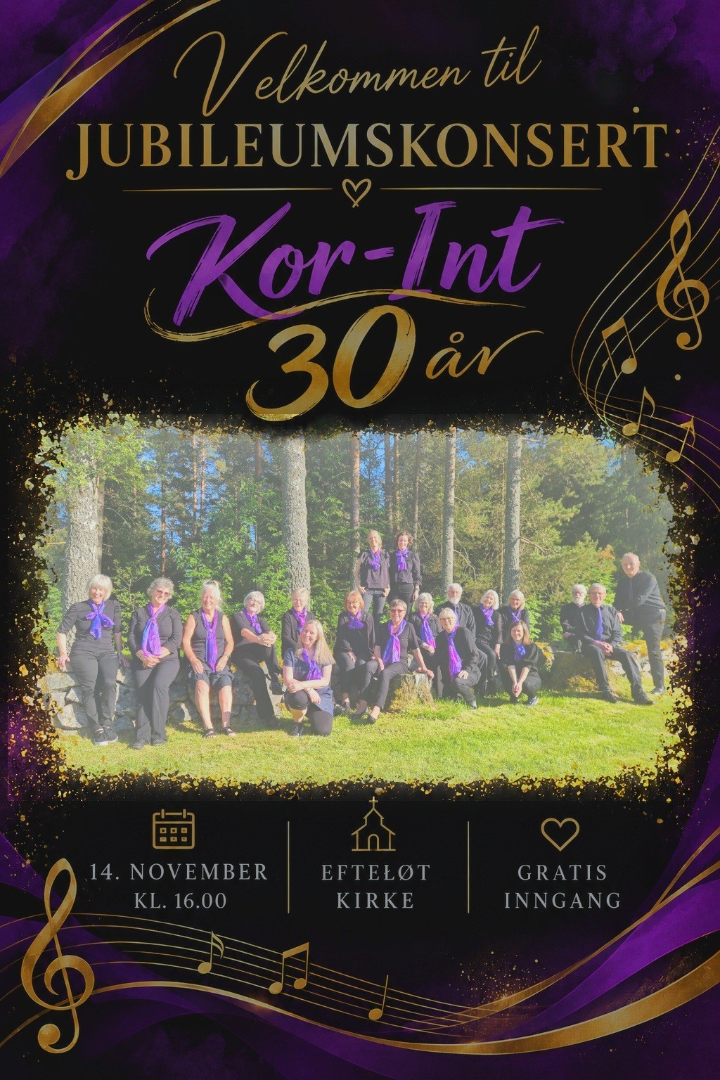 Konsert med Kor-Int i Efteløt kirke